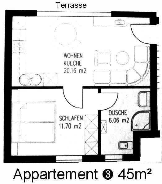 Apart Raetia Apartment Pfunds Bilik gambar